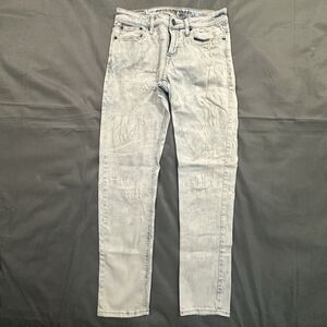 American Eagle Jeans Mens 30x30 Extreme Flex Light Wash Distressed Skinny Denim